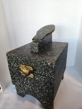 Vintage Wooden Shoe Valet Primitive Handmade Shoe Shine Box Complete Kit MCM