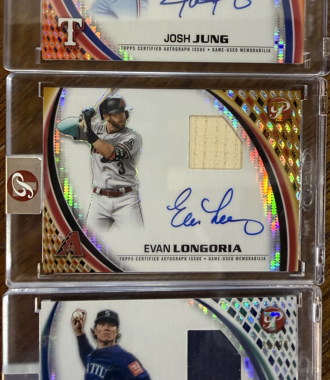 2026 TOPPS PRISTINE BRYAN WOO, JOSH JUNG &EVAN LONGORIA PATCH AUTO #d CARDS READ view 5