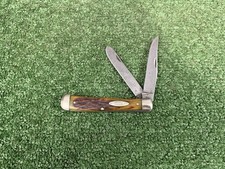 Case XX 5254 2 Blade Trapper Knife Stag Handles 1940-1964