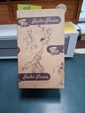 Vintage Buster Brown Baby Shoes With Original Buster Brown Box  