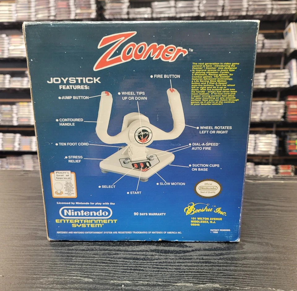 Beeshu Nintendo NES Zoomer Joystick Complete In Box CIB Great Shape - Image 3 of 3