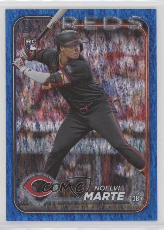 2024 Topps Series 2 Blue Foil 5/999 Noelvi Marte #548 Rookie RC