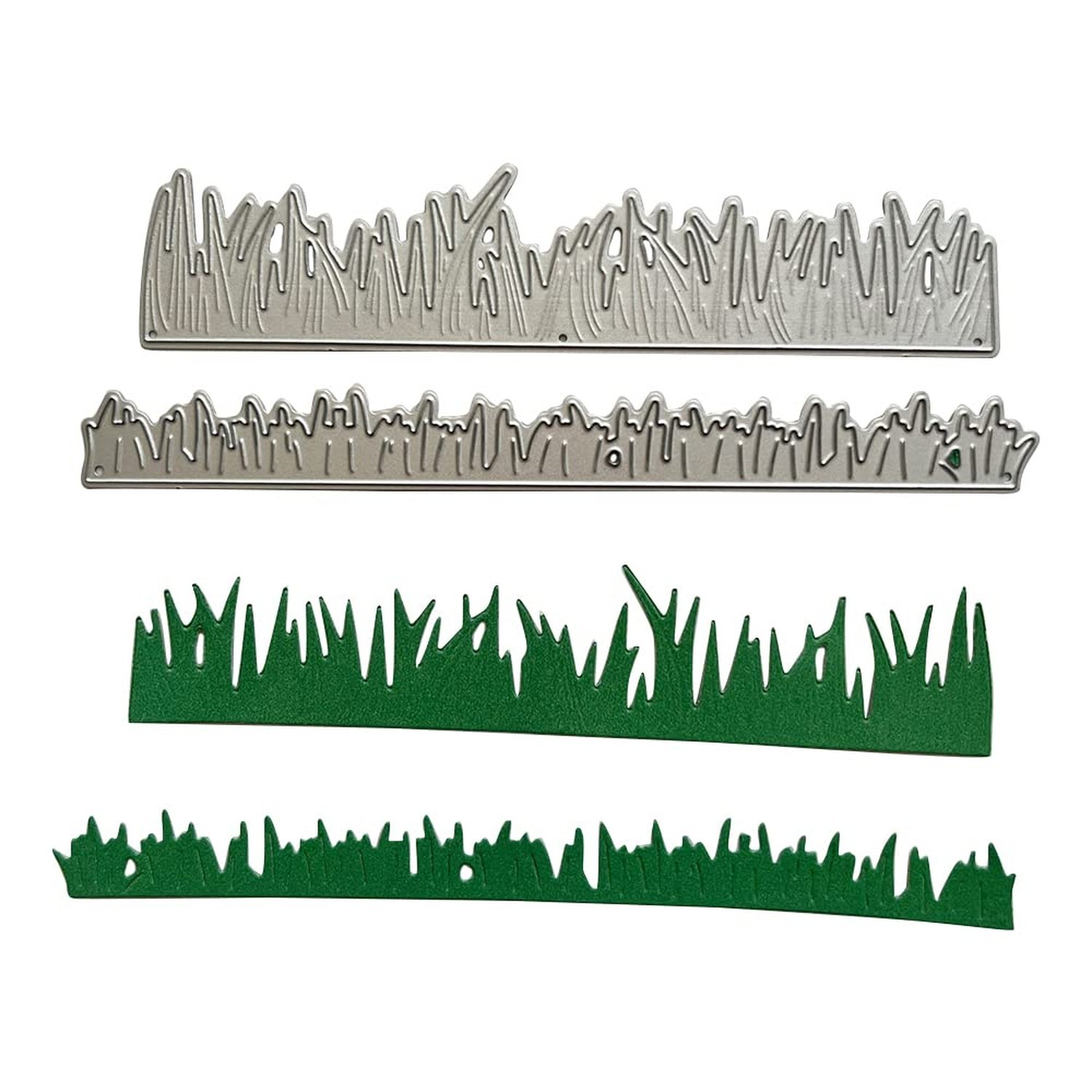 Grass Cutting Dies Green Grass Metal Die Cuts for DIY Scrapbooking Album Deco...