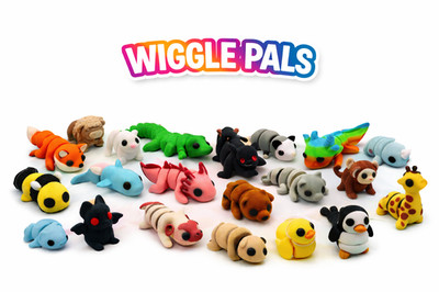 Wiggle Pets   3D Printed Fidget Animals, Mini Articulated Animal Toys