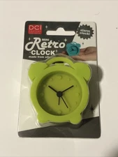 Unbreakable Silicone Alarm/Cooking Clock Mini Retro Lime Green Brand New 