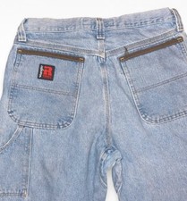 Wrangler Carpenter Jeans Unisex W34 L34 Light Blue Denim Workwear trousers 