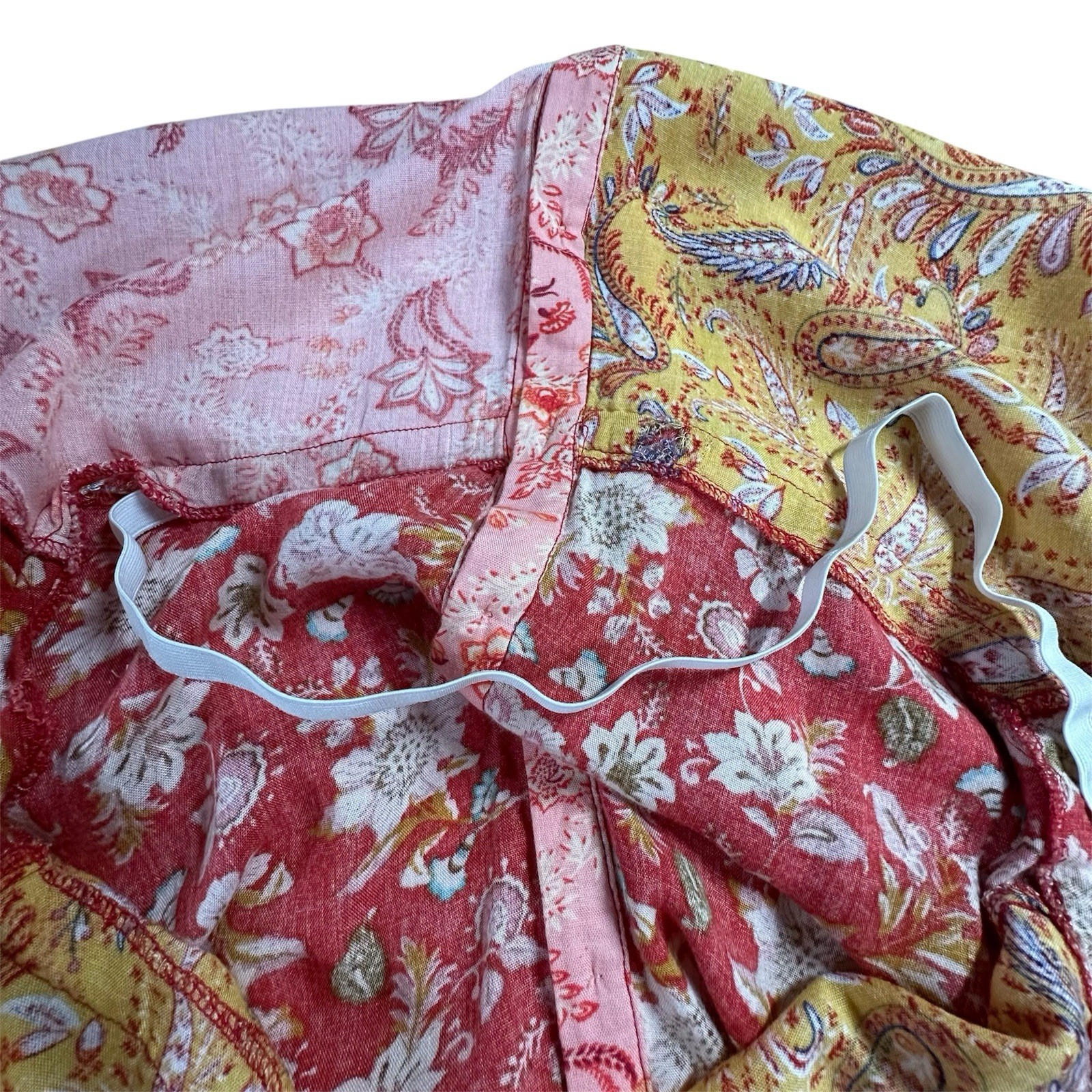 Rocks & Indigo Multi Patterned Patchwork Boho Sha… - image 12