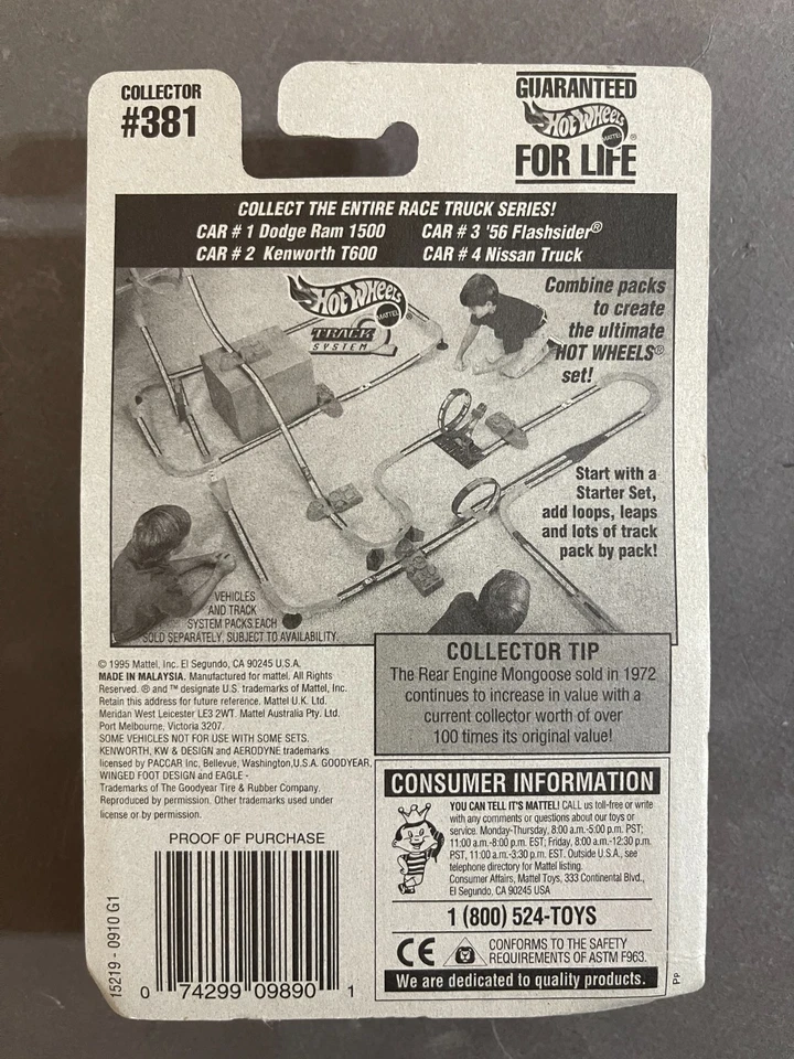 Camión de carreras Hot Wheels 1996 serie Kenworth T600 15219 nuevo en caja Foto 3 de 3