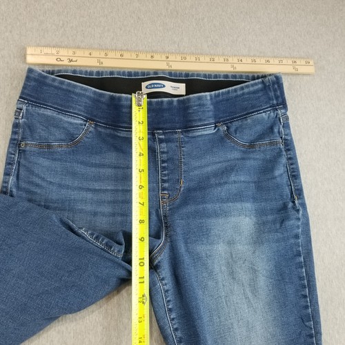 Old Navy Jeans Womens Sz 14 Pull On Rockstar Jegging MedWash Normcore Comfy Nice - Picture 6 of 7