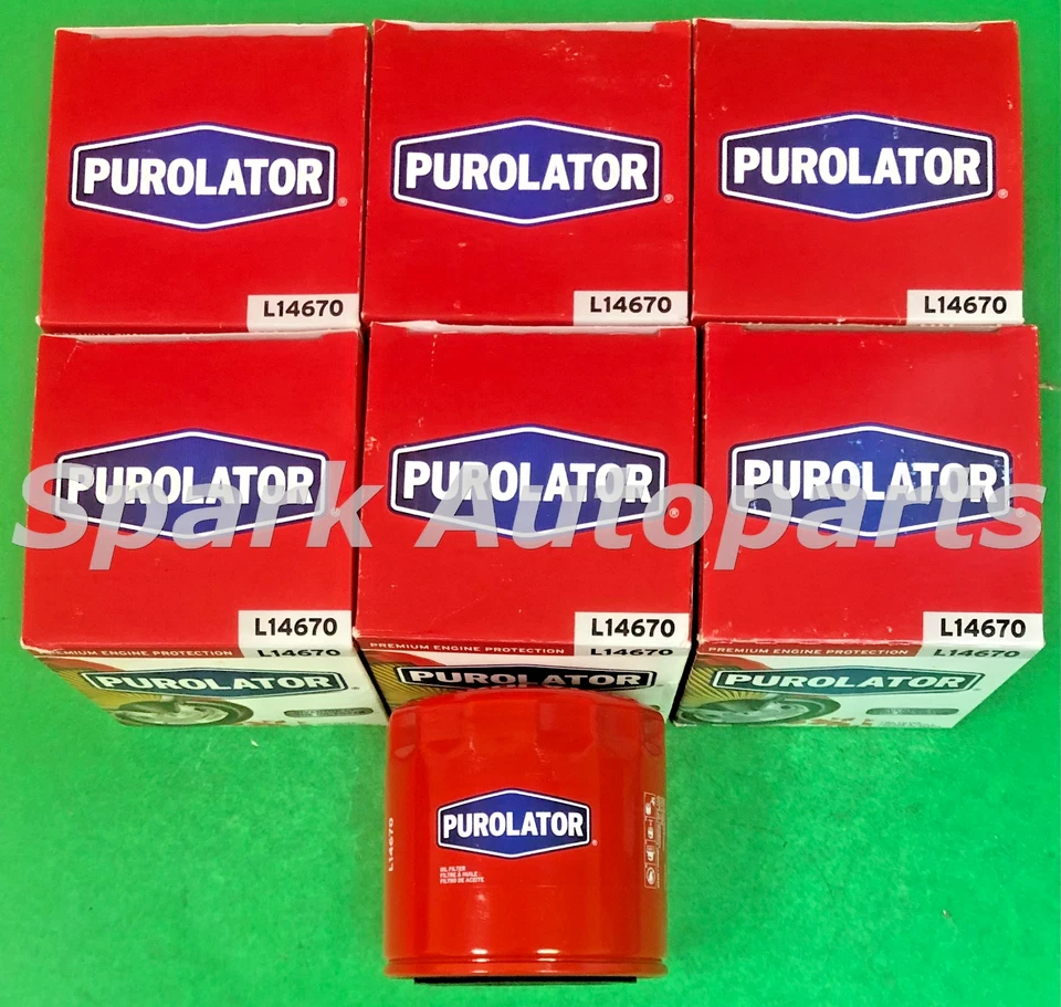 Case of 6 Engine Oil Filter PUROLATOR L14670 For DODGE, CHRYSLER, JEEP, PH16 Foto 2 de 3