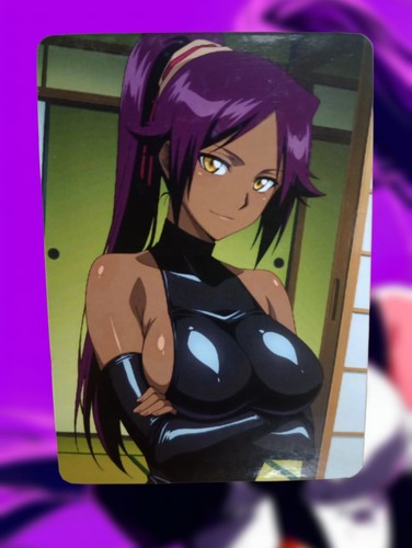 Yoruichi Shihouin Bleach Anime Waifu Sexy Goddess Doujin Hentai Lewd Card