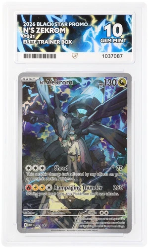 N's Zekrom 031 ACE 10 Black Star Promo Pokemon Gem Mint