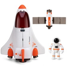 Space Rocket Toy for with Astronaut Figure , Spaceship Toys with Light, Spray...