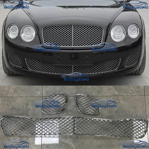 For Bentley Continental Flying Spur 2009-2012 Chrome Front Bumper Lower Grille