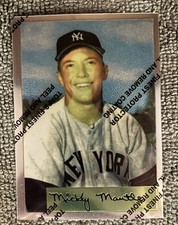 1996 Topps Finest Mickey Mantle Commemorative Reprint #19 W/ Coating 1954 Bowman