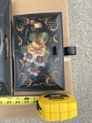 ANTIQUE TOLEWARE TRAY HAND-PAINTED FLOWER DECOWARE CRUMB BUTLER LOT — photo 4