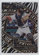 2020 Panini Select Premier Zebra Prizm Jake Rogers #156 0t1
