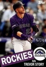 2020 Topps 1985 Topps 35th Anniversary Black Trevor Story Card #85TB-16 /299
