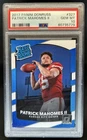 2017 Panini Donruss Patrick Mahomes II RC Rated #327 Chiefs PSA 10 Rookie