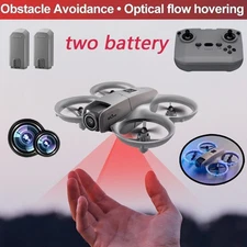 GT3 Mini RC Drone, Dual HD Camera, LED Lights, 360° Flip,Obstacle Avoidance USA