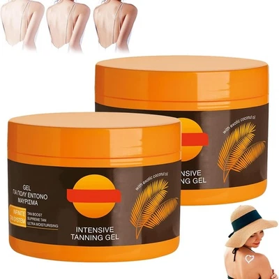 Excellaelite Intensive Tanning Gel 2 Pieces Tanning Gel Carotene Tanning Gel Sun