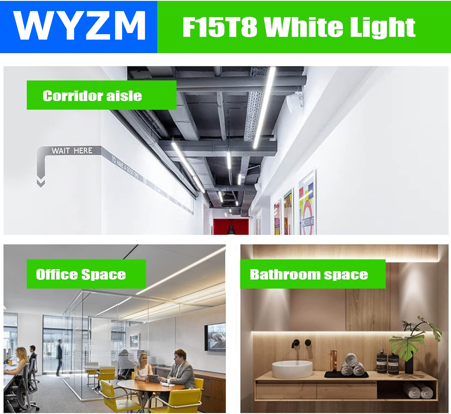 18" F15T8CW 7 Watts Cool White,T8 Bulb Replacement Fluorescent Linear