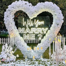 Large Love Heart Wedding Arch Metal Frame Backdrop Stand Party Props Flower Rack