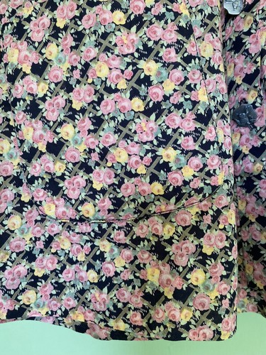 Vtg 1970 Liberty of London Blouse Pockets Pewter Rabbit Buttons RARE - Picture 6 of 23