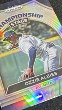 OZZIE ALBIES 2022 Prizm Baseball “Championship Stage” #CS-3 SILVER PRIZM HOLO SP