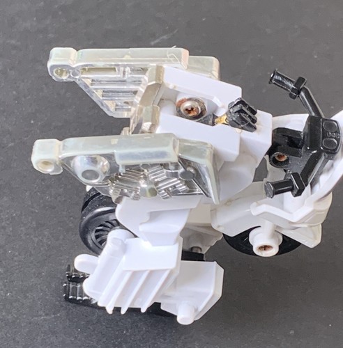 1986 Hasbro Takara Transformers G1 GROOVE Defensor White Motorcycle Figure - Picture 11 of 13