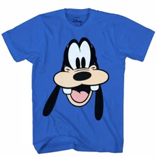 Disney Goofy Face Big Smile T-Shirt Blue