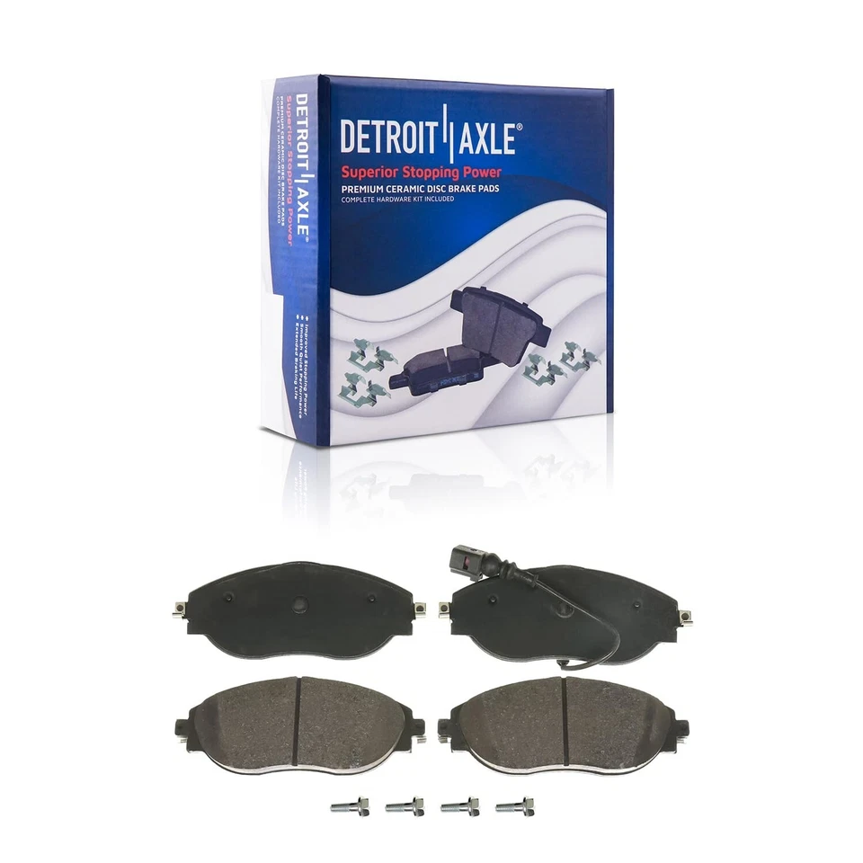 Pastilla de rotor de freno delantera perforada para Audi A3 Quattro S3 Volkswagen Golf R GTI Jetta Foto 4 de 4