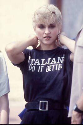 Madonna filming the video for ''Papa Don't Preach'' in spring 1986 Old Photo 3