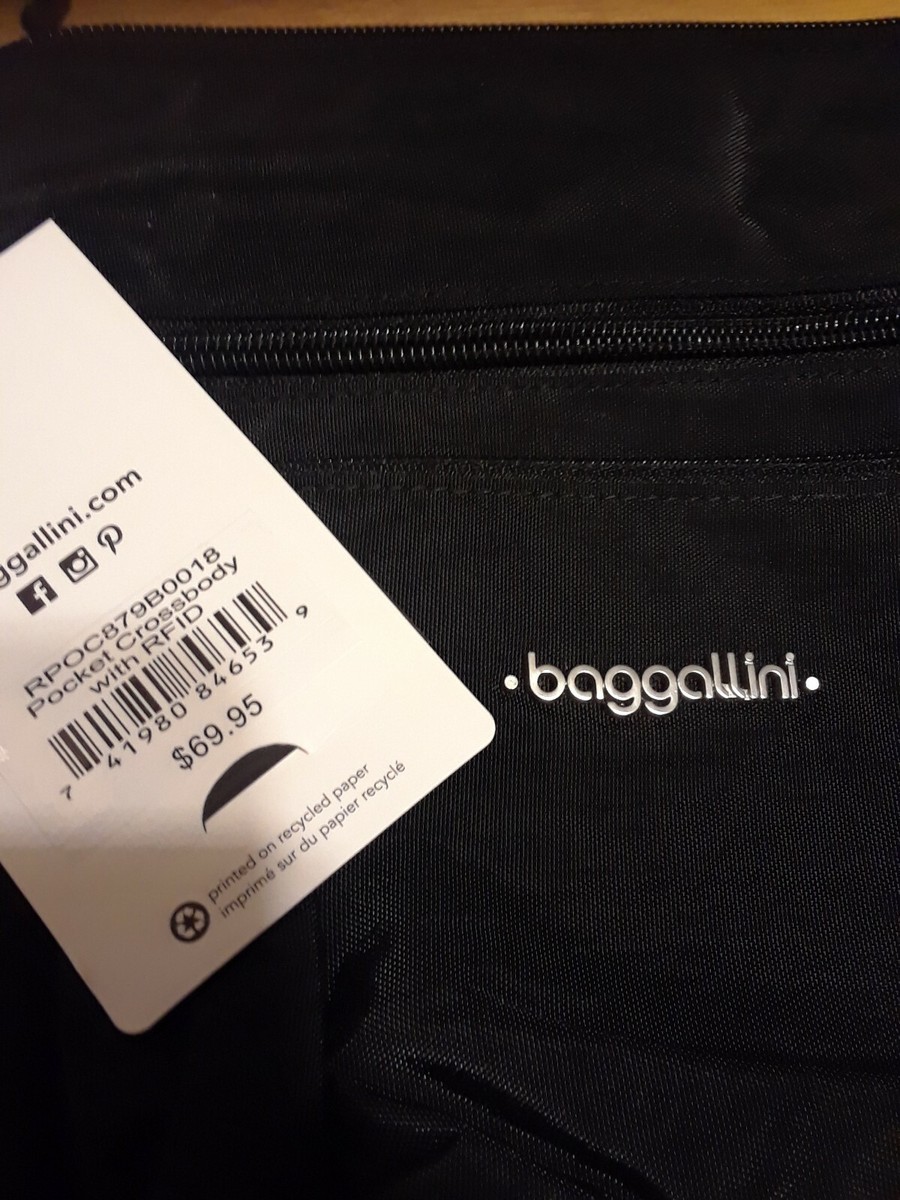 New Baggallini Black Crossbody Purse | eBay