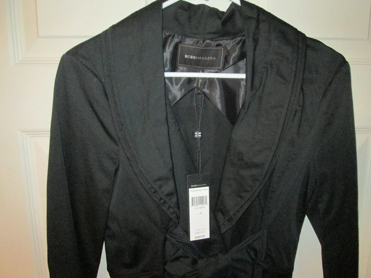 New BCBG MAX AZRIA Womens size Small Black Blazer Jacket Formal eBay