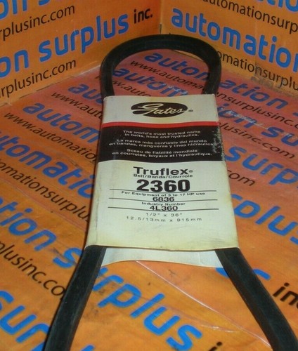 Cinghia Trasmissione Con Rinforzi In Kevlar A34 | 4L360 | 1/2" X 36 - Foto 2