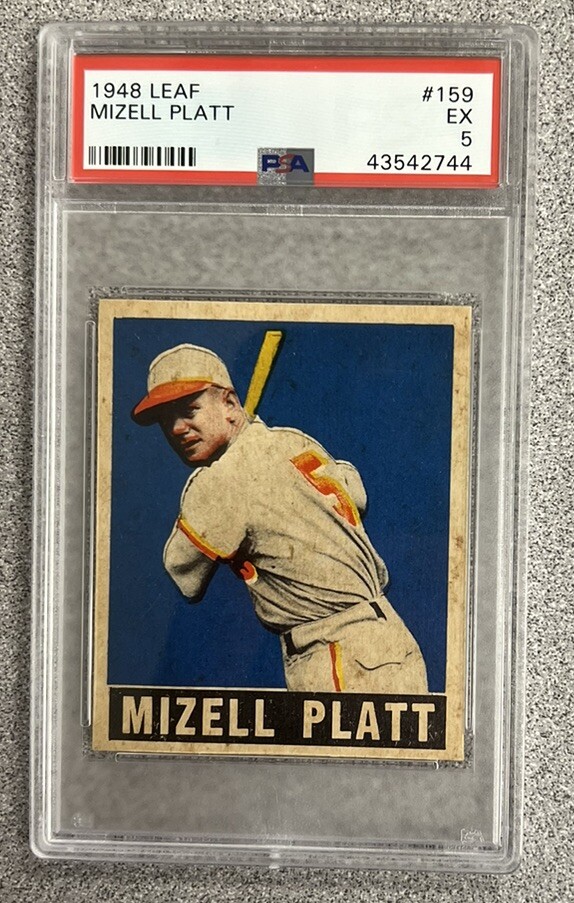 1948-49 Leaf #159 Mizell Platt St. Louis Browns PSA 5