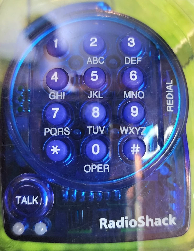 Vintage RadioShack Mini Headset Telephone - Blue ~~New in Box~~ - Image 4 of 4