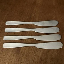 4 Vintage WMF Cromargan Germany LINE Butter Knives Spreaders Stainless Flatware 