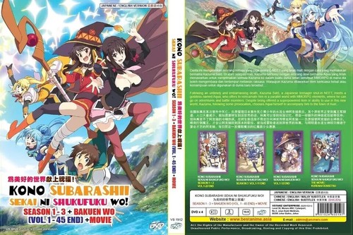 KonoSuba: God's Blessing Wonderful World Complete Collection DVD (English Dub) - Afbeelding 3 van 5