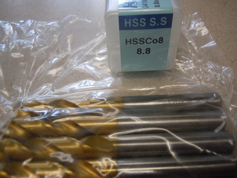 HSS TALADROS Y1D4107088K 8.8 HSSCo8 DIN 1897 STUB Lote de 5 Foto 4 de 4