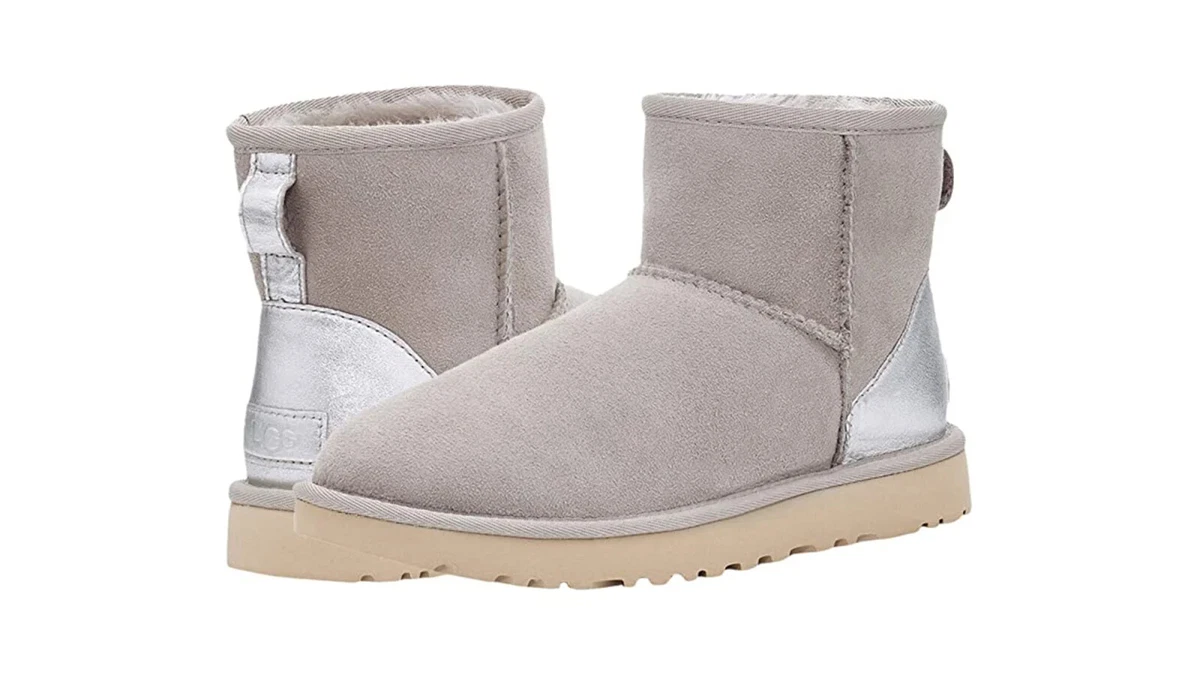 Ugg mini cheap metallic grey