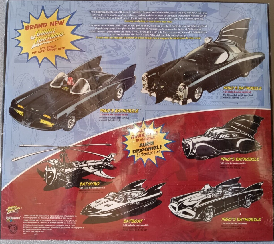 Maquette Batmobile 1960's Comics - Polar Lights 1/25 - neuve scellé - Modélisme