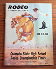 Vtg 1980 Colorado State High School Rodeo Finals Souvenir Program Estes Park, Co