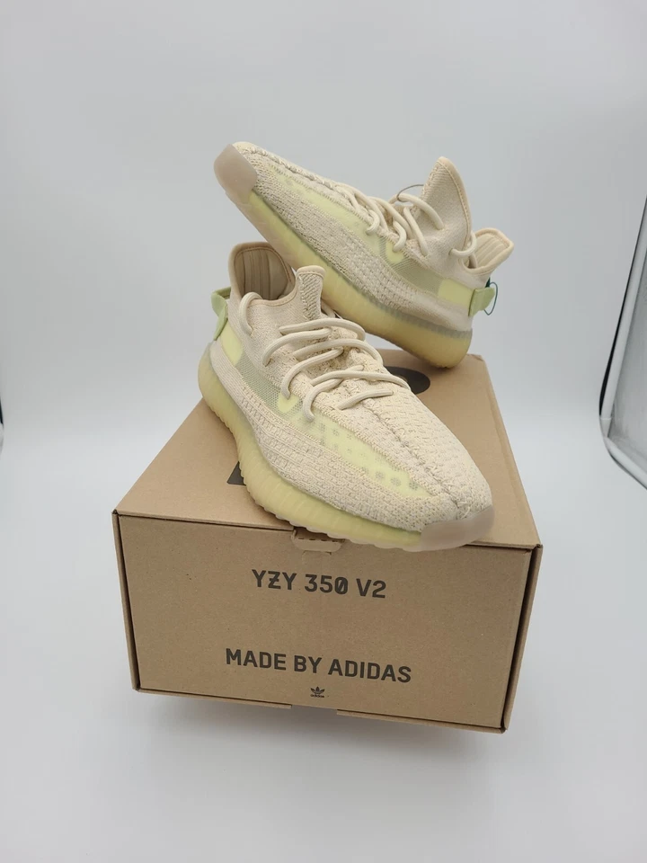 Adidas Yeezy Boost 350 V2 lino blanco roto para hombre talla 10,5 - Ye Kanye DS YZY NUEVO EN CAJA Foto 4 de 4