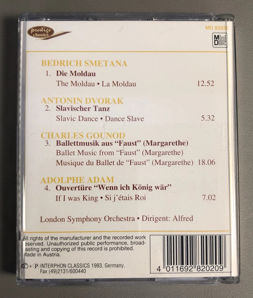 Die Moldau | Slawischer Tanz | Classical | Klassik | Smetana | Mini Disc | #G5 - Bild 3 von 3