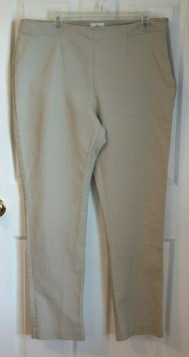 So Slimming Side Zip Tan Straight Leg 