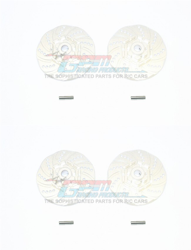 GPM ALU +2mm HEX BRAKE DISK x 2 Pair FOR TRAXXAS 1/10 MAXX MONSTER