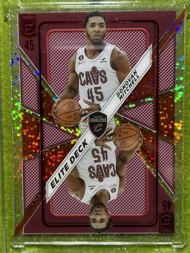 Donovan Mitchell WHITE SPARKLE PRIZM SSP Cavs CARD 2023 Elite DECK INTERNATIONAL - Picture 3 of 24