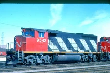 CNR 9542 GP40-2W, Ottawa, ON, 03/87; Kodachrome Original